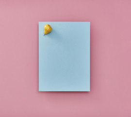 pear and blue pink style summer color.