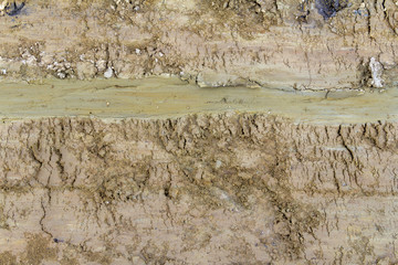 full frame abstract soil structure