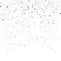 Fototapeta na wymiar Grey Confetti Seamless Pattern on White Background. Set of Particles.