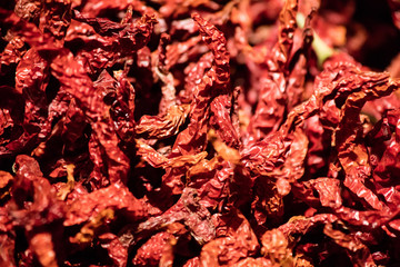 Background of red Sichuan pepper
