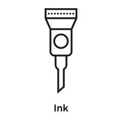 Ink icon vector sign and symbol isolated on white background, Ink logo concept