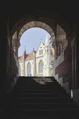 Diferent view of Matias church in Buda