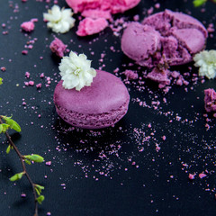 Macaroons pink and purple
