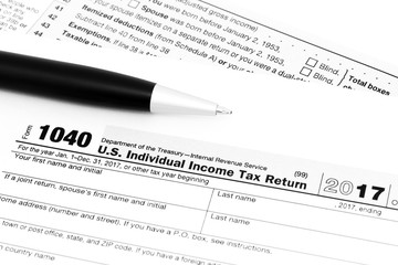 US tax return form