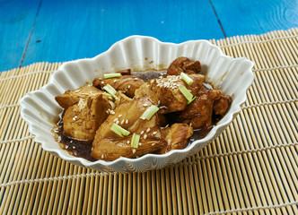 Bourbon Chicken bourbon-based marinade before baking
