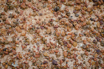 lateritic soil texture background, top view.