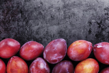 ripe plums background