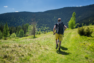 Hiker on a trail