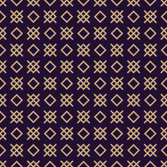 Vector seamless pattern. Modern stylish texture. Repeating geometric background. Linear graphic design.