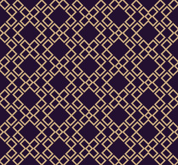 Vector seamless pattern. Modern stylish texture. Repeating geometric background. Linear graphic design.