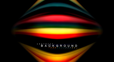 Blur color wave lines abstract background