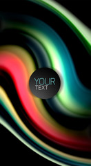 Blur color wave lines abstract background