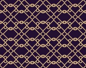 Fototapeta premium Vector seamless pattern. Modern stylish texture. Geometric linear ornament.
