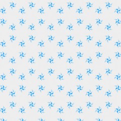 Light blue seamless pattern background. Stencil for printed matter, print on fabric or textile, clothes and ceramic. Creative template for design products decoration. Symmetric kaleidoscope wallpaper.