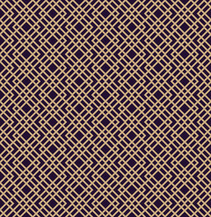 Vector seamless pattern. Modern stylish texture. Repeating geometric background. Linear graphic design.