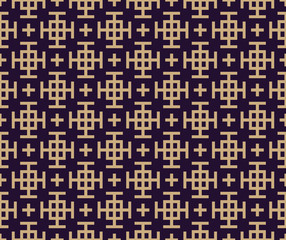 Vector seamless pattern. Modern stylish texture. Repeating geometric background. Linear graphic design.