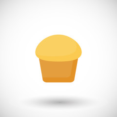 Muffin vector flat icon