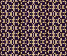 Vector seamless pattern. Modern stylish texture. Geometric linear ornament.