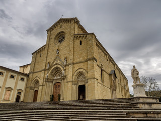 Fototapeta na wymiar San Donato cathedral in Arezzo, Tuscany