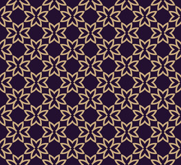 Vector seamless pattern. Modern stylish texture. Geometric linear ornament.