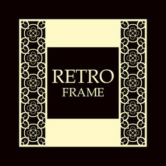 Retro ornamental frame
