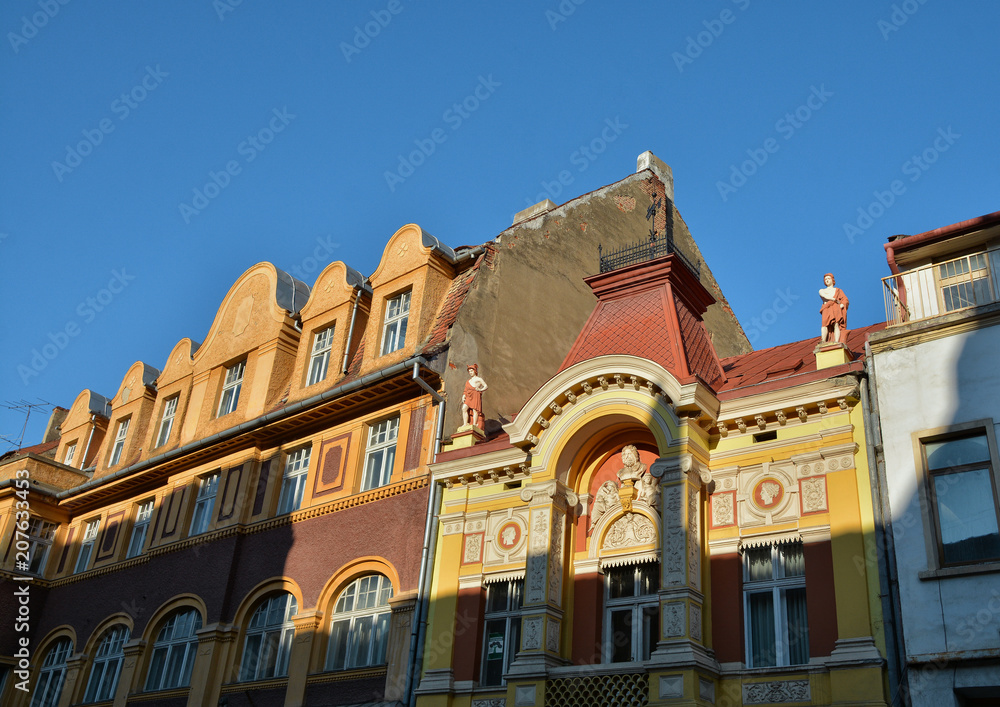 Poster Building architecture in Brasov, Romania