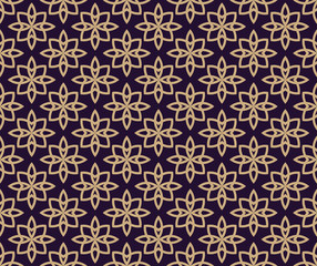 Vector seamless pattern. Modern stylish texture. Geometric linear ornament.