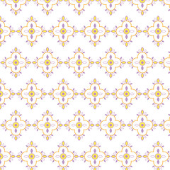 Pattern abstract flowers chess order