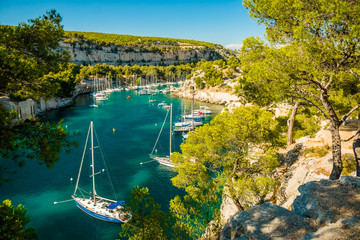 Calanque de Port Miou - fjord near Cassis Village, Provence, France