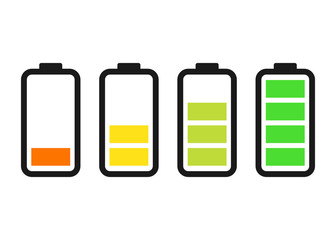 Battery icon. vector  sign design