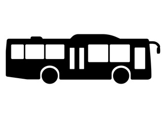 Bus icon side. Vector
