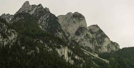 Gebirgsmassiv Gosausee Panorama