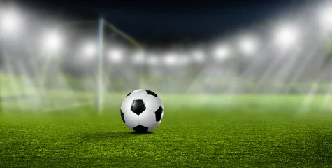 Cercles muraux Foot Football devant le but