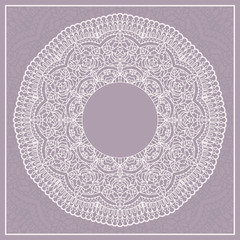 Decorative items to decorate your work. For the design and decoration background, packaging, fabrics, textiles. Abstract circular pattern mandala.