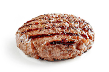 freshly grilled burger meat