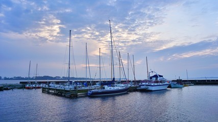 Fototapeta premium Hafen in Dänemark, Boote in der Ostsee