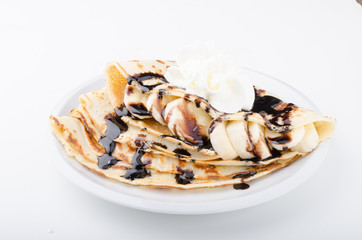 Crepes bio homemade, food photography, delish dessert