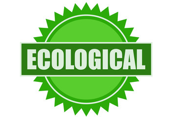 Sello de producto natural y ecológico.
