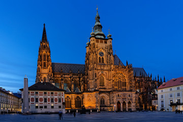 Fototapeta na wymiar The Metropolitan Cathedral of Saints Vitus.