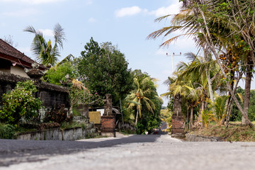 Just a balinese street on the West of island. Bali.