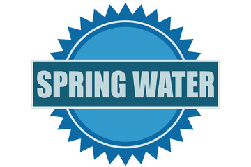 Sello de agua mineral.