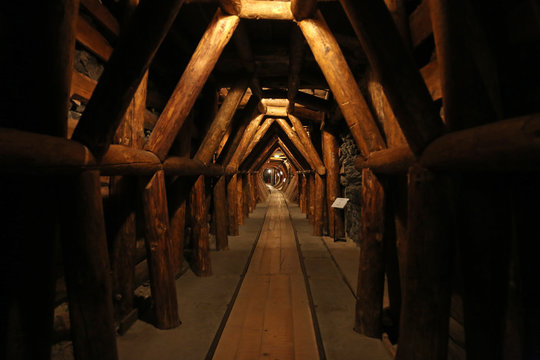 The mine of St. Barbara under the Technical Museum in Zagreb, Croatia 