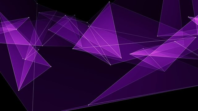 abstract PURPLE poligon net connections cloud animation background new quality dynamic technology motion colorful video footage