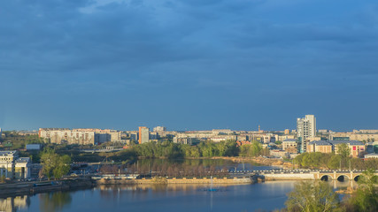 Fototapeta na wymiar View of city center. Chelyabinsk. Urals. Russia.