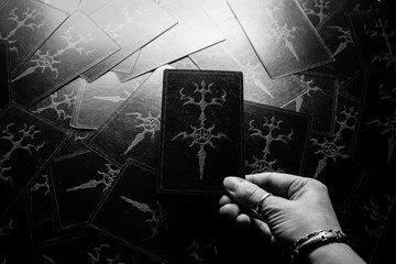 Dark tarot cards.