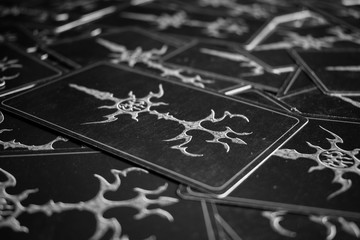 Dark tarot cards.