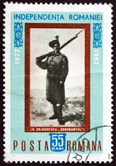 Postage stamp Romania 1967 Infantry Soldier, by Nicolae Grigores