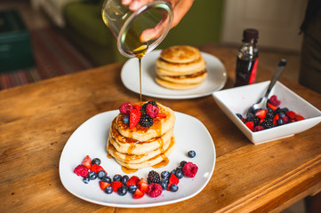 Delicious homemade vegan pancake