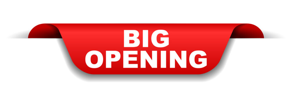 red banner big opening