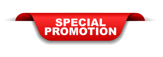 red banner special promotion